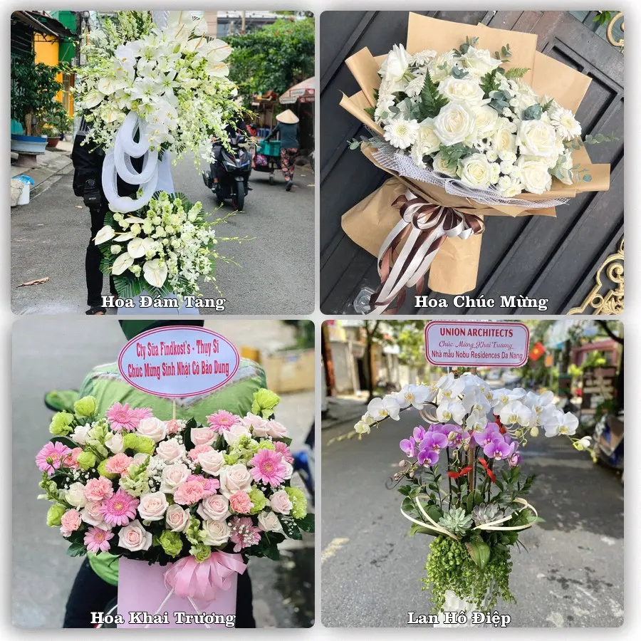 Mẫu hoa tươi dành cho khách đặt hoa tại Gia Bình