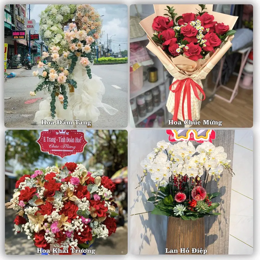 Mẫu hoa tươi dành cho khách đặt hoa tại Giang Tiên, Phú Lương