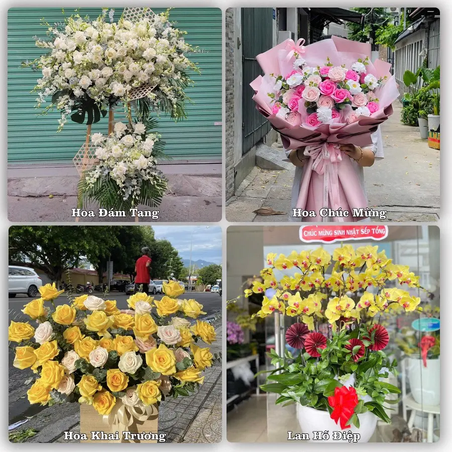 Mẫu hoa tươi dành cho khách đặt hoa tại Hà Lam, Thăng Bình