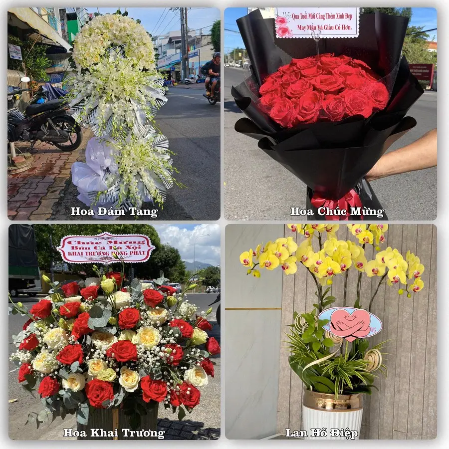 Mẫu hoa tươi dành cho khách đặt hoa tại Hàng Trạm, Yên Thủy