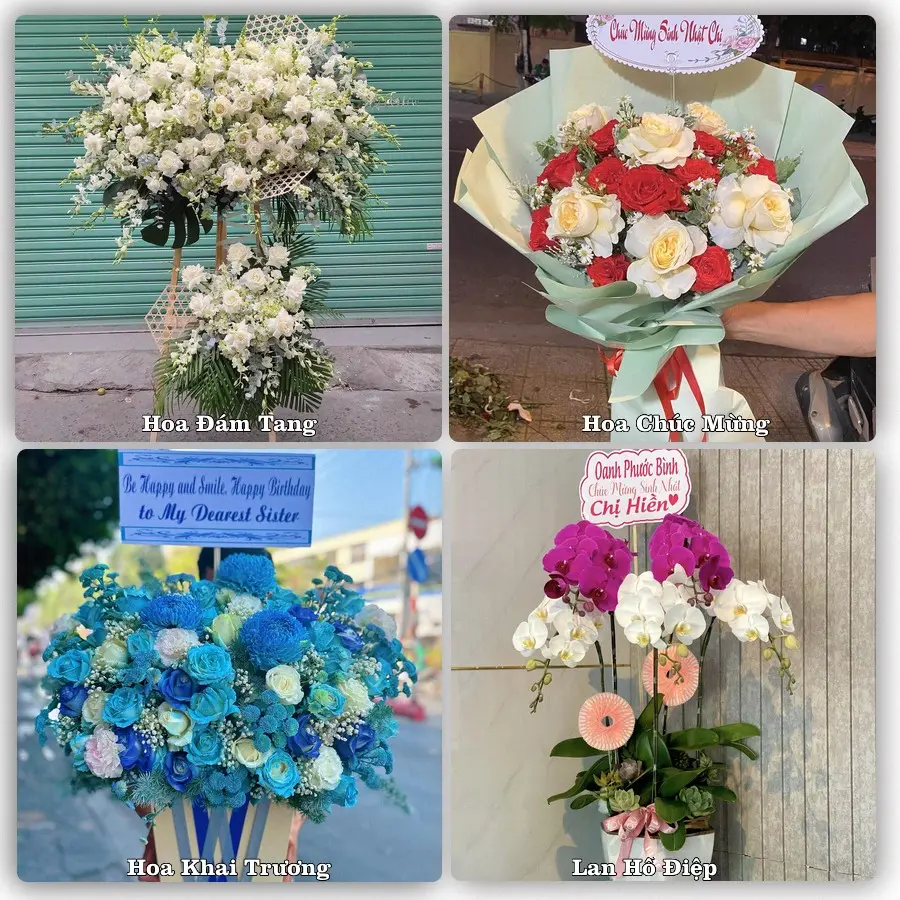 Mẫu hoa tươi dành cho khách đặt hoa tại Hưng Hoá, Tam Nông
