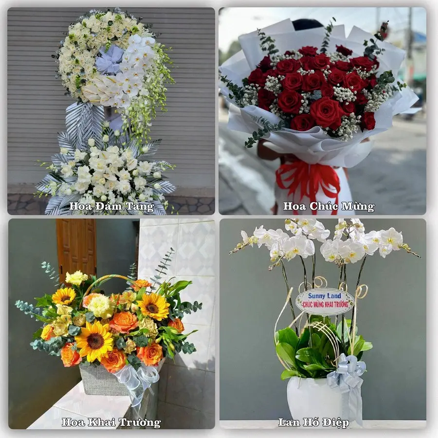 Mẫu hoa tươi dành cho khách đặt hoa tại Hưng Nhân, Hưng Hà