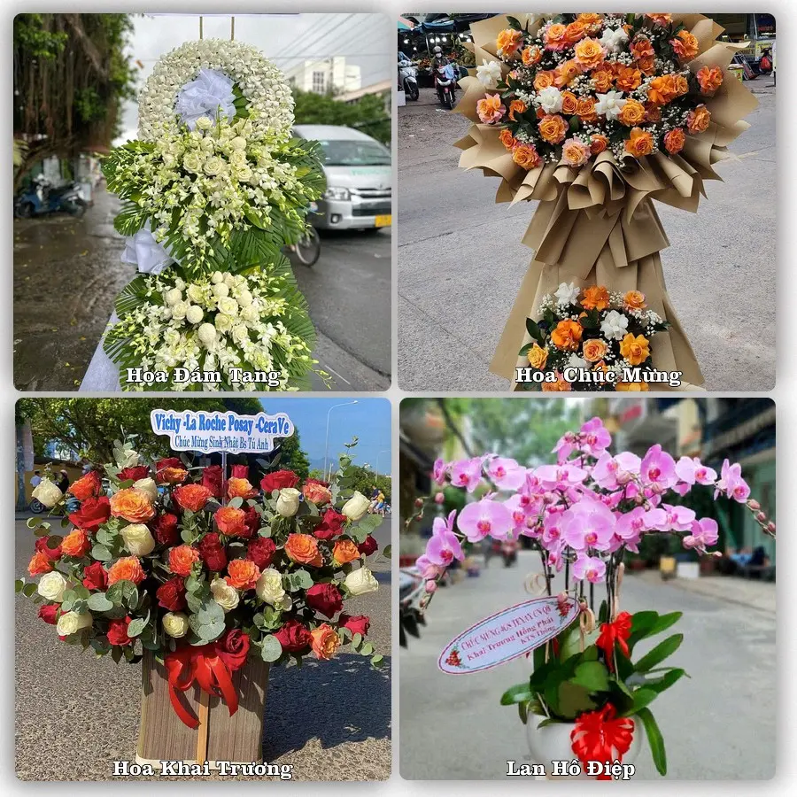 Mẫu hoa tươi dành cho khách đặt hoa tại Hữu Lũng