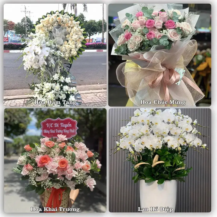 Shop hoa tươi KBang – Có hình trước và sau giao