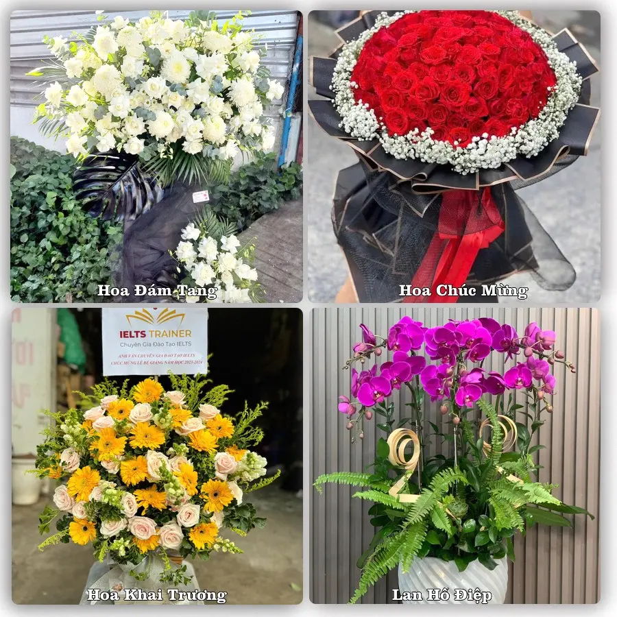 Dịch vụ đặt hoa online giao tận nơi tại Khánh Vĩnh