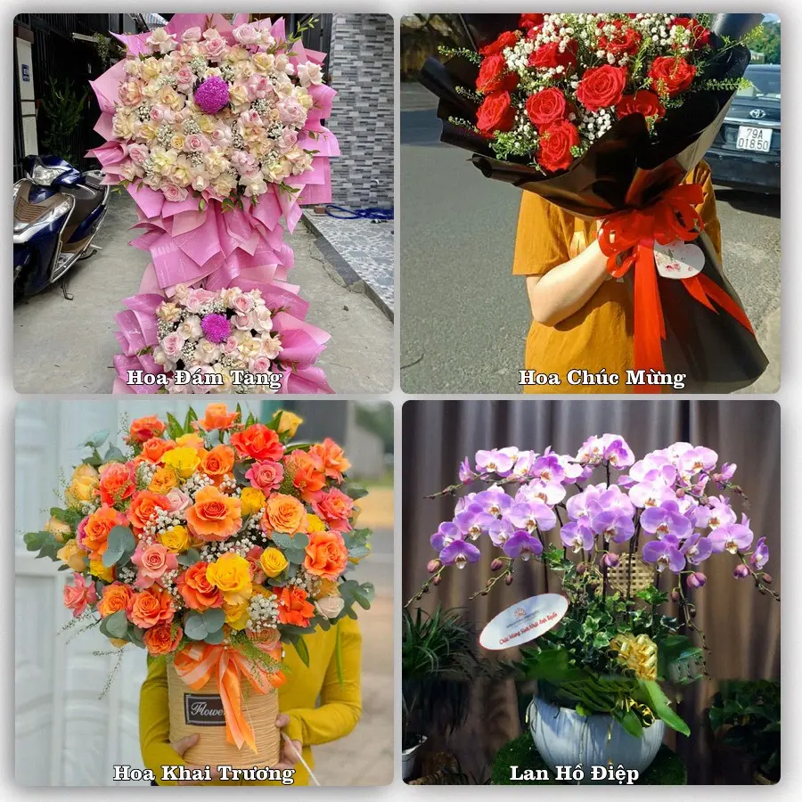 Mẫu hoa tươi dành cho khách đặt hoa tại Kiến Xương
