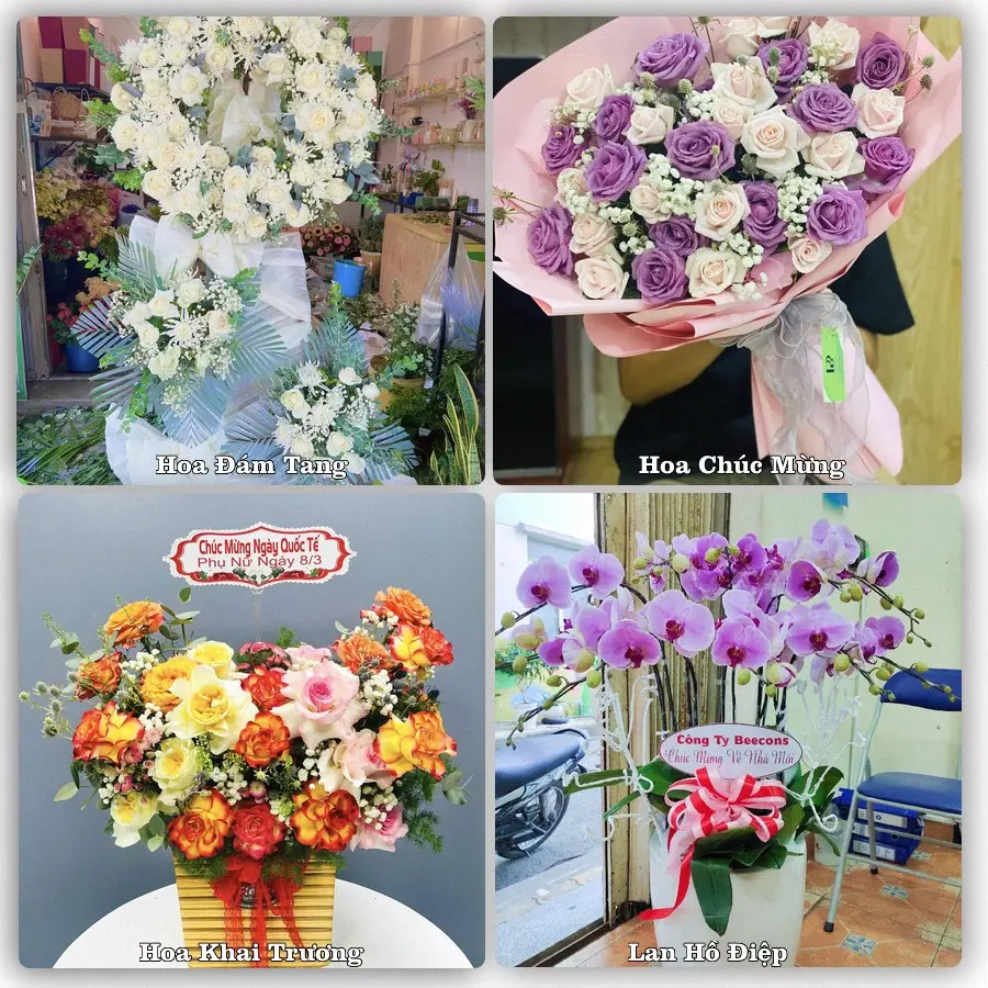Mẫu hoa tươi dành cho khách đặt hoa tại Lâm Thao