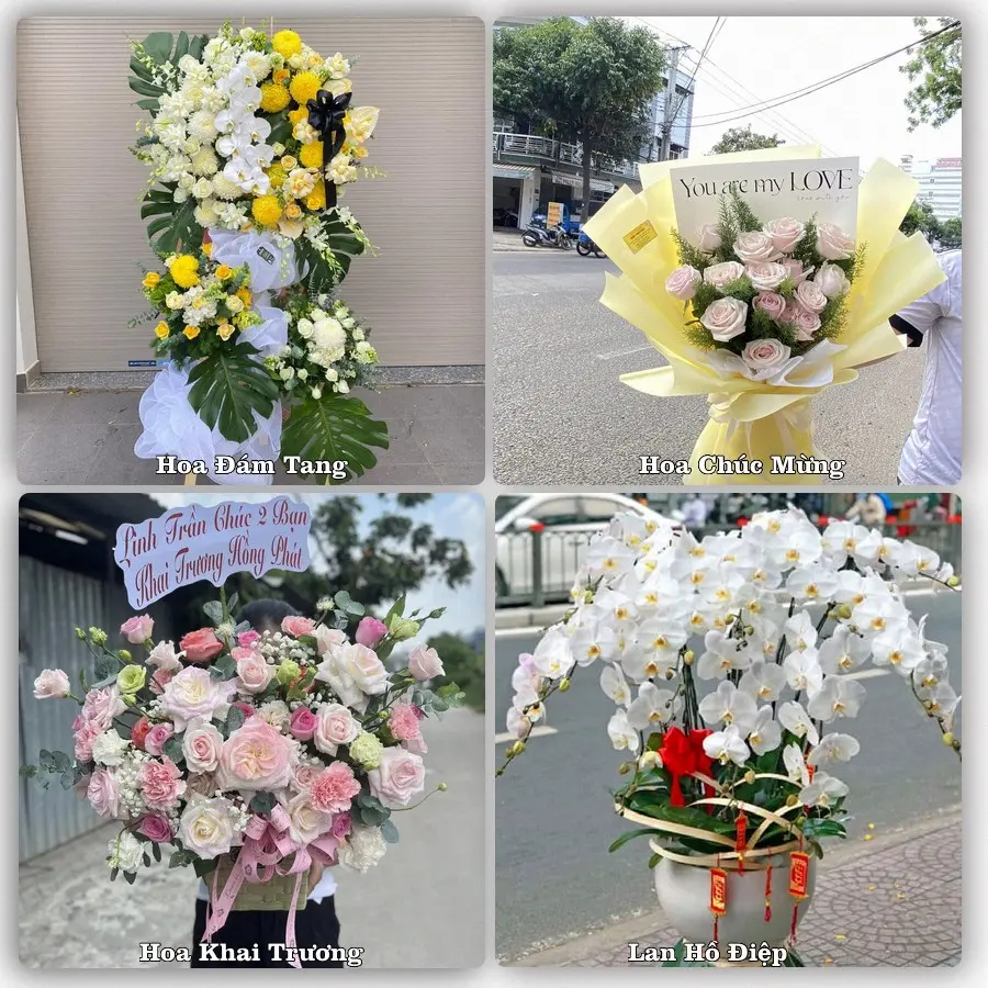 Mẫu hoa tươi dành cho khách đặt hoa tại Liễu Đề, Nghĩa Hưng