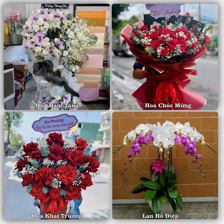 Mẫu hoa tươi dành cho khách đặt hoa tại Lim, Tiên Du