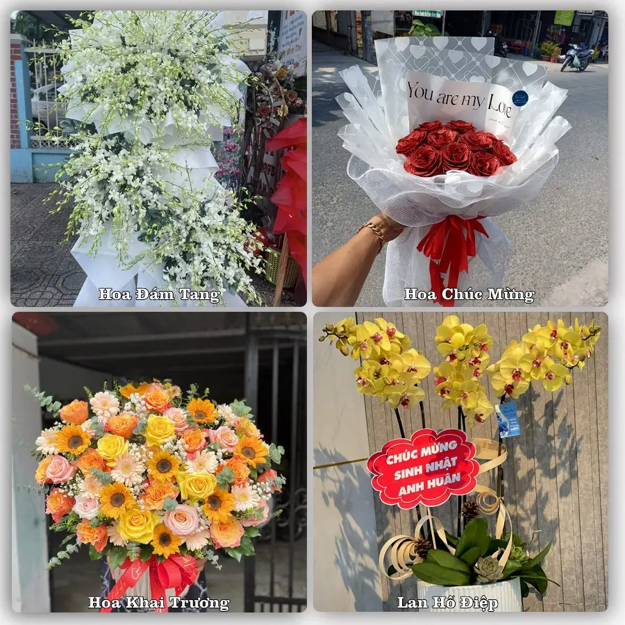 Mẫu hoa tươi dành cho khách đặt hoa tại Minh Đức, Thuỷ Nguyên