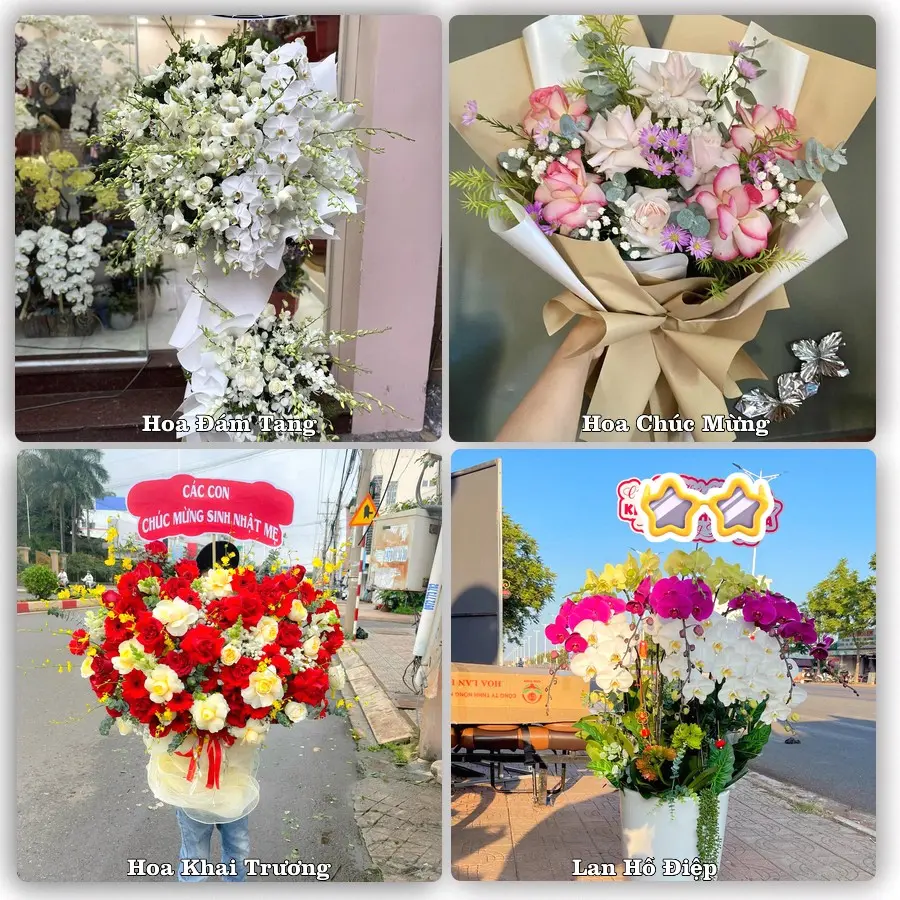 Mẫu hoa tươi dành cho khách đặt hoa tại Na Dương, Lộc Bình