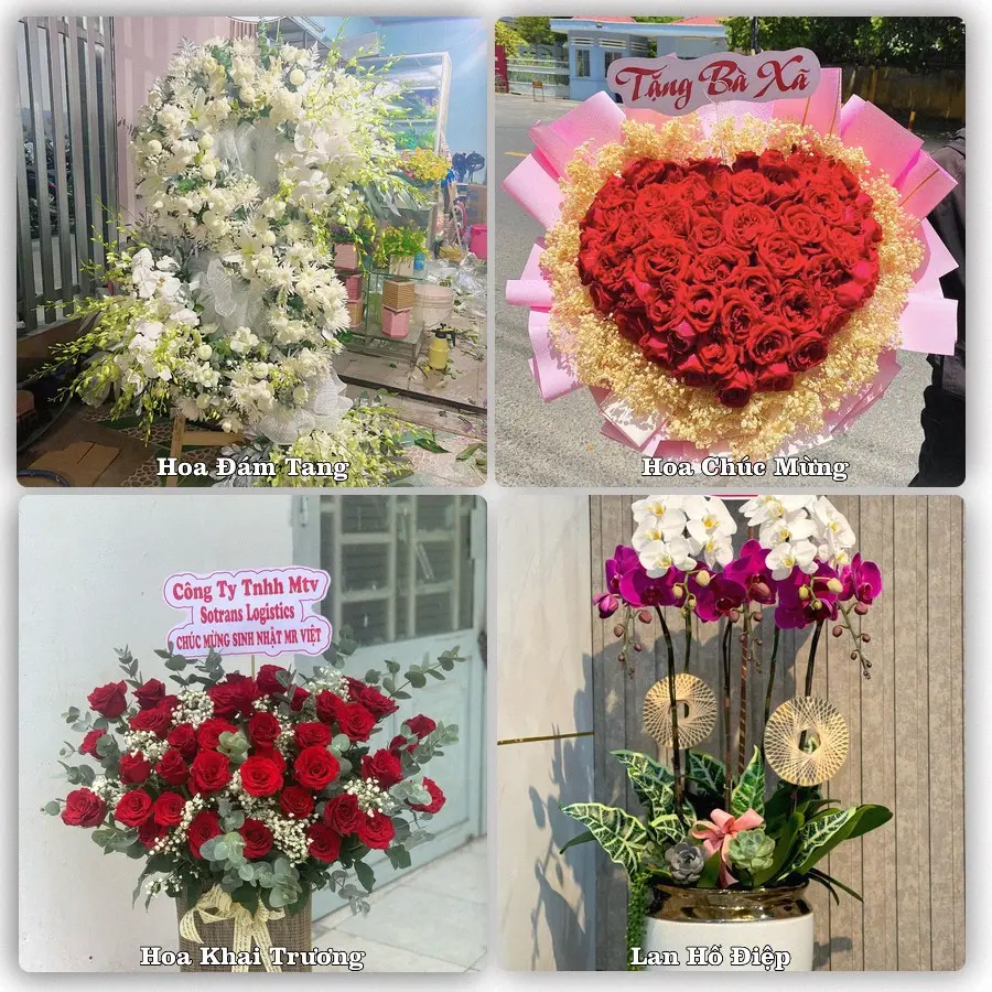 Mẫu hoa tươi dành cho khách đặt hoa tại Na Hang