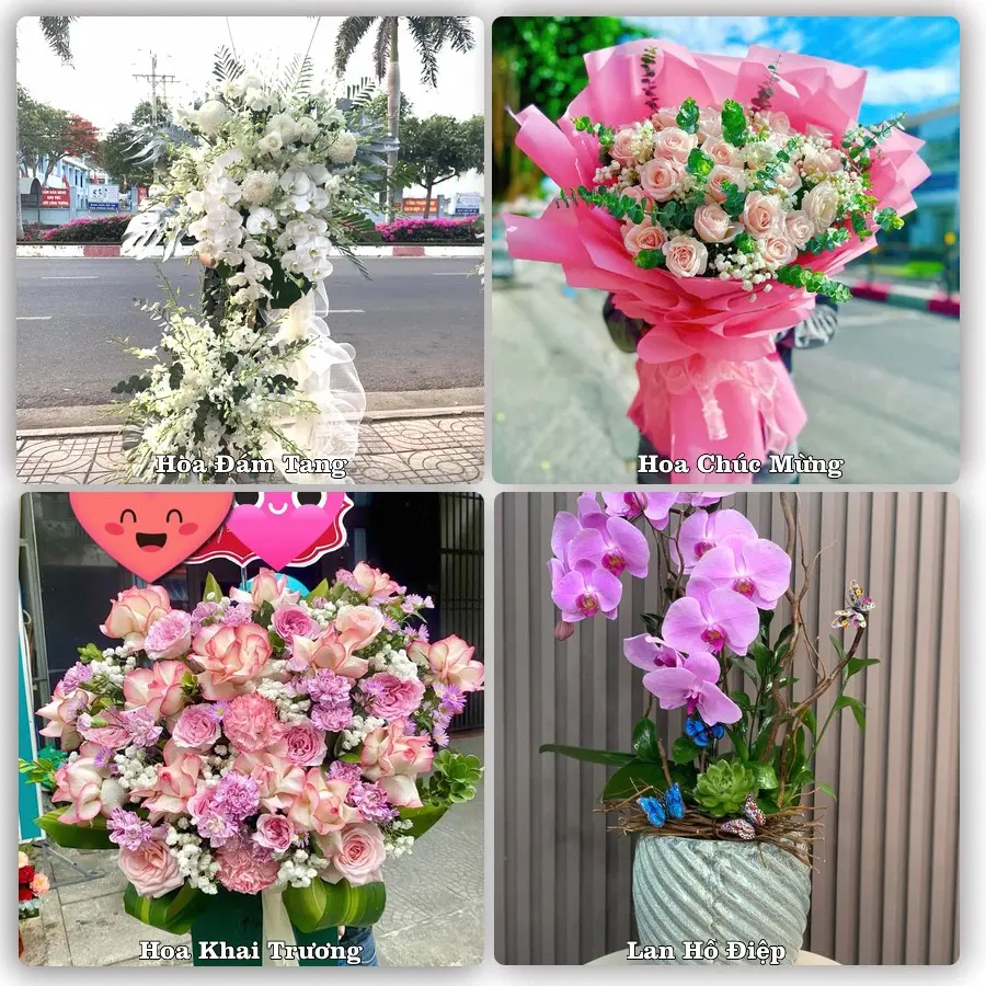 Mẫu hoa tươi dành cho khách đặt hoa tại Na Sầm, Văn Lãng