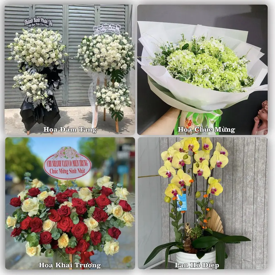Mẫu hoa tươi dành cho khách đặt hoa tại Ngọc Lặc