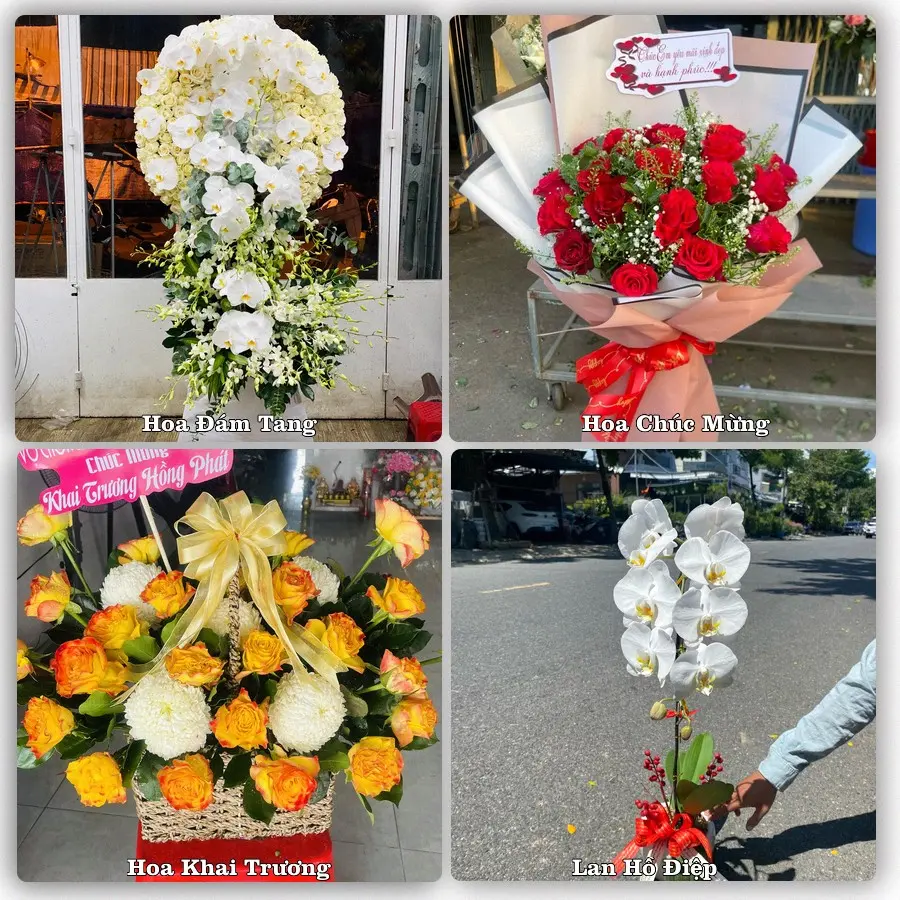Mẫu hoa tươi dành cho khách đặt hoa tại Nguyên Bình