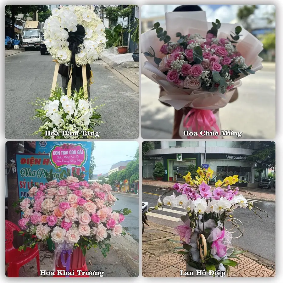 Mẫu hoa tươi dành cho khách đặt hoa tại Nhã Nam, Tân Yên