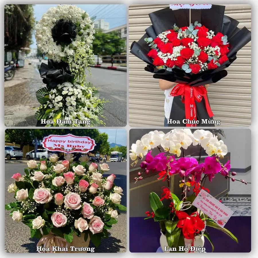 Mẫu hoa tươi dành cho khách đặt hoa tại Nham Biền, Yên Dũng