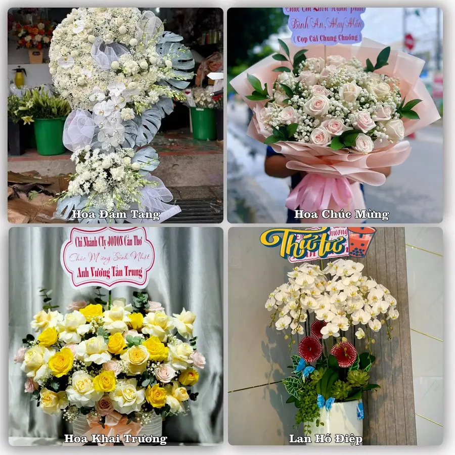 Mẫu hoa tươi dành cho khách đặt hoa tại Ninh Giang
