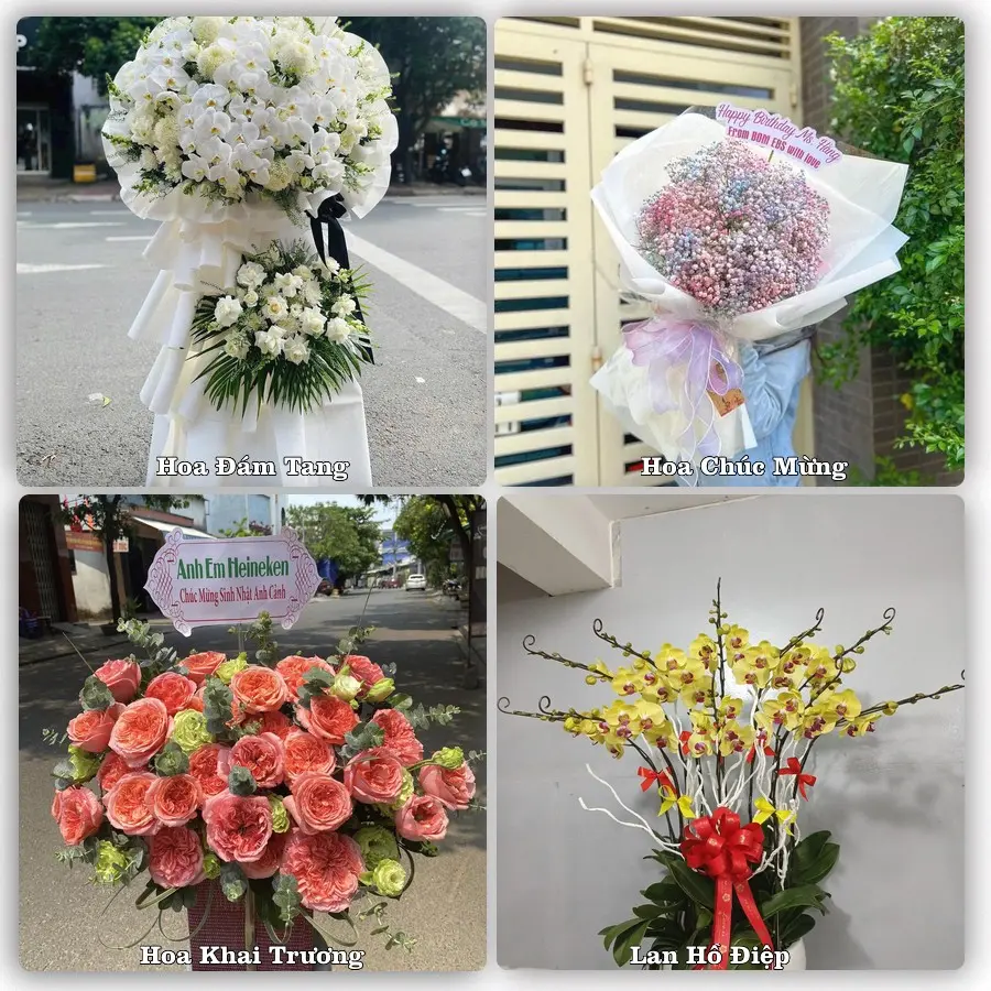 Mẫu hoa tươi dành cho khách đặt hoa tại Nông Cống