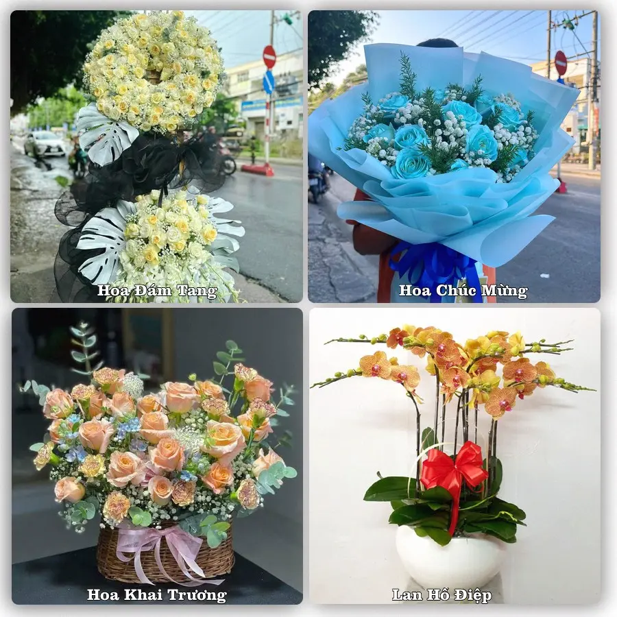 Mẫu hoa tươi dành cho khách đặt hoa tại NT Liên Sơn, Văn Chấn