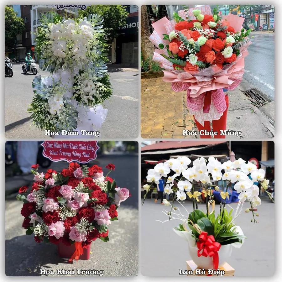 Mẫu hoa tươi dành cho khách đặt hoa tại Phát Diệm, Kim Sơn