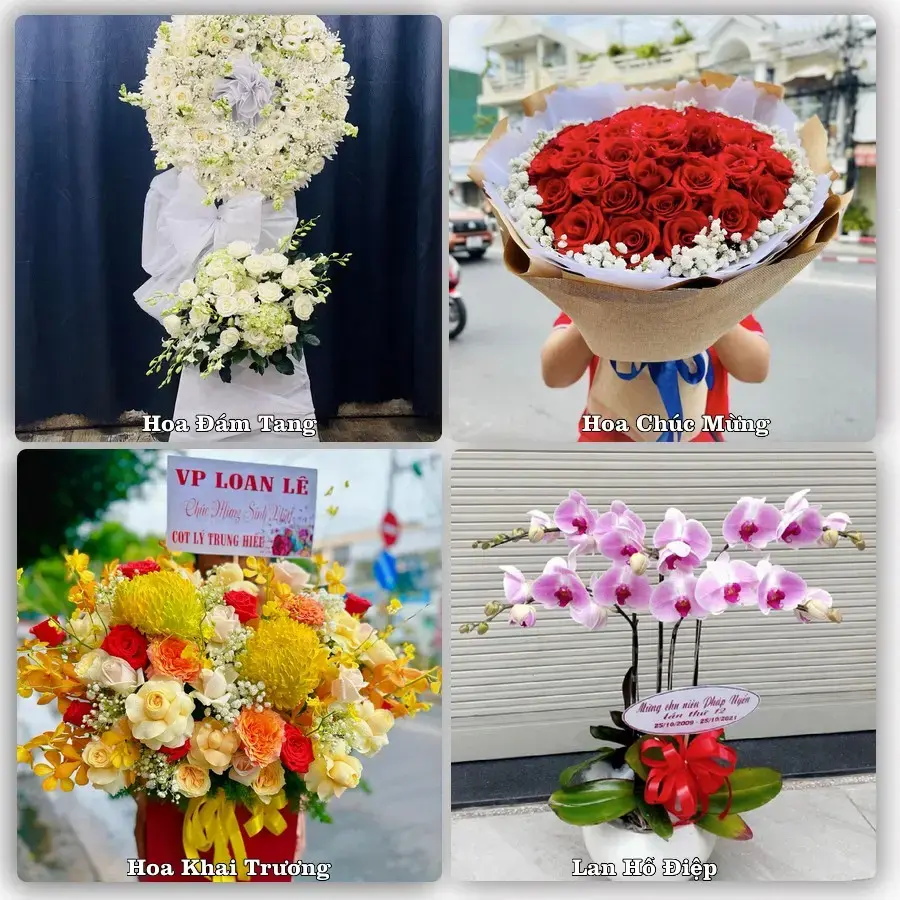 Shop hoa tươi Phong Châu, Phù Ninh – Có hình trước và sau giao