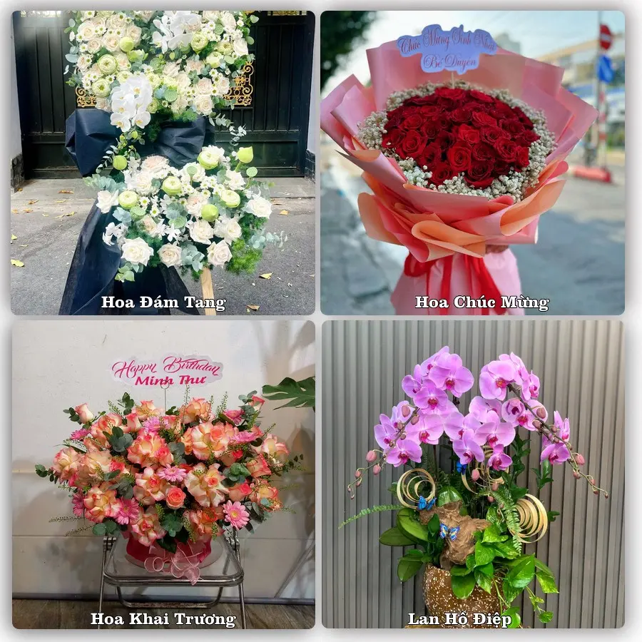 Tư vấn chọn hoa theo từng dịp tại Phú Hoà