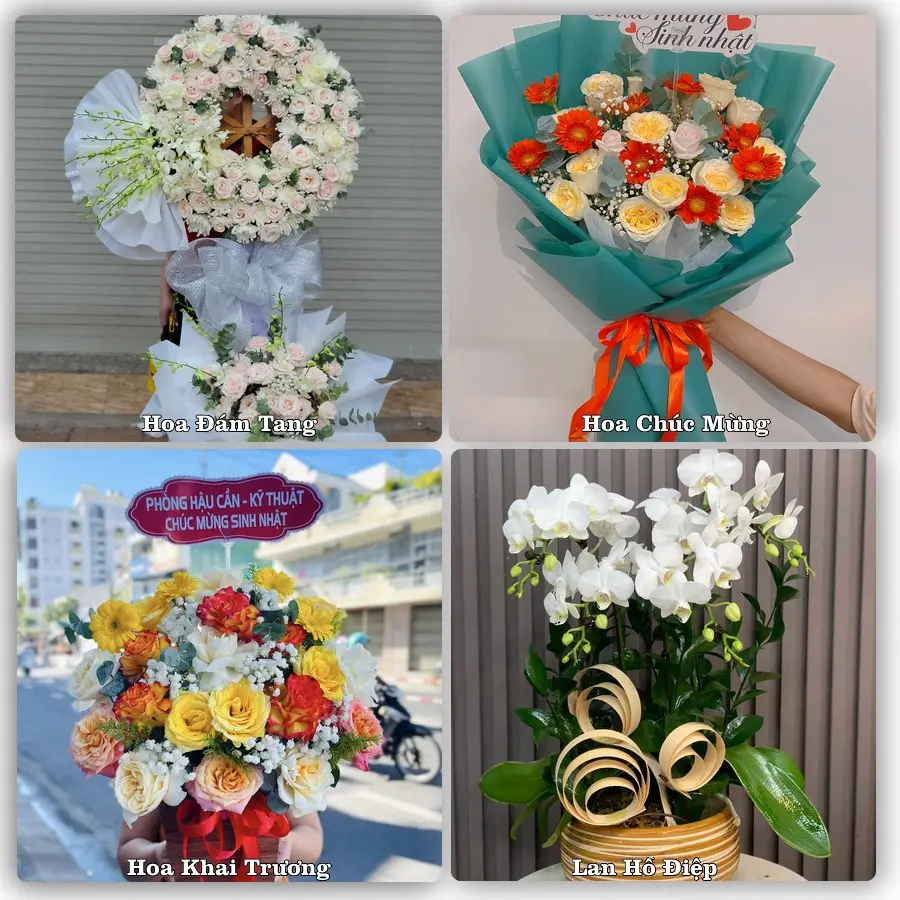 Dịch vụ đặt hoa online giao tận nơi tại Phú Thứ, Tây Hoà