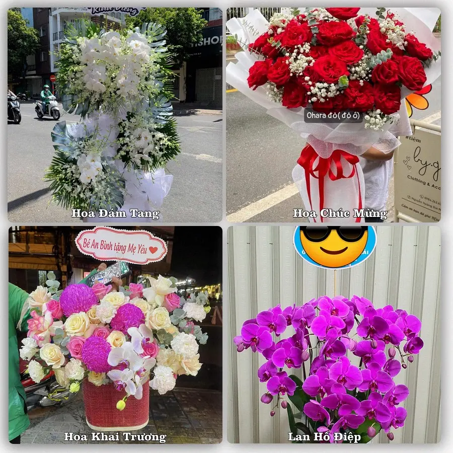 Mẫu hoa tươi dành cho khách đặt hoa tại Phú Xuyên