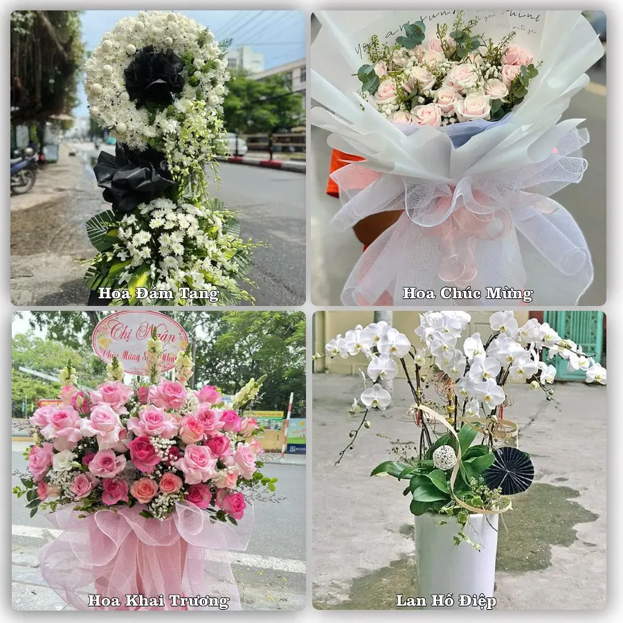 Mẫu hoa tươi dành cho khách đặt hoa tại Phùng, Đan Phượng