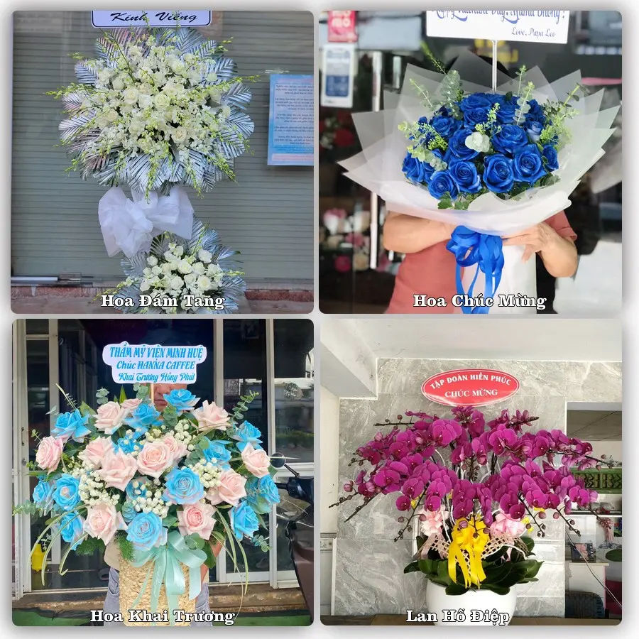 Mẫu hoa tươi dành cho khách đặt hoa tại Sa Thầy