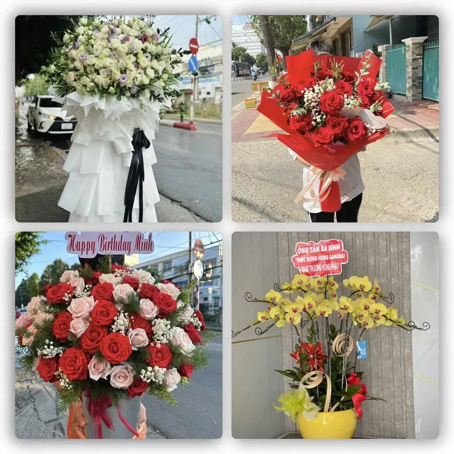 Mẫu hoa tươi tại An Bình