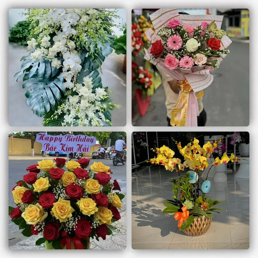 Mẫu hoa tươi tại An Định