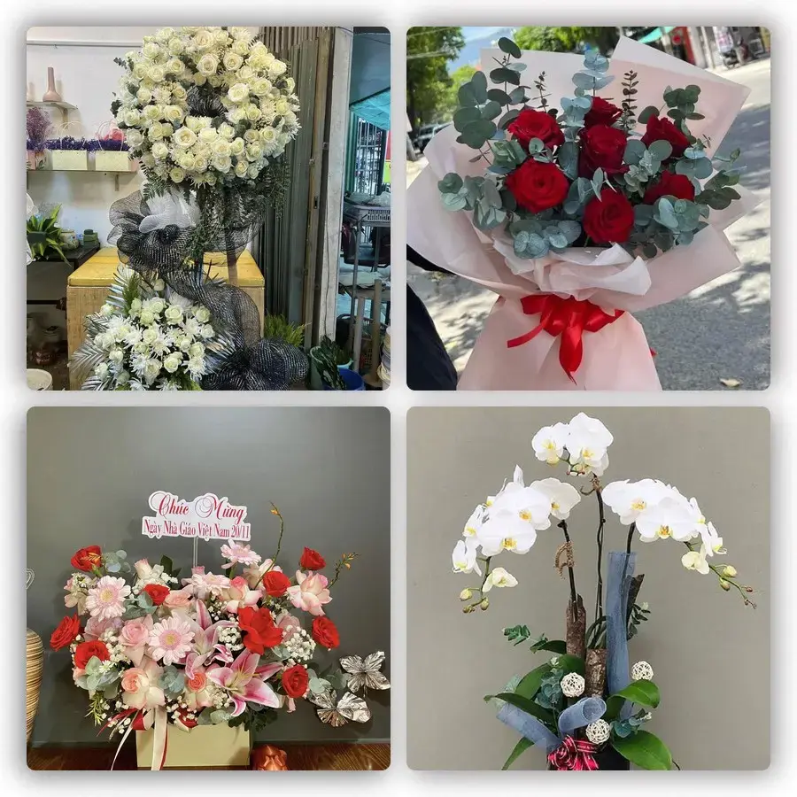 Mẫu hoa tươi tại An Đức