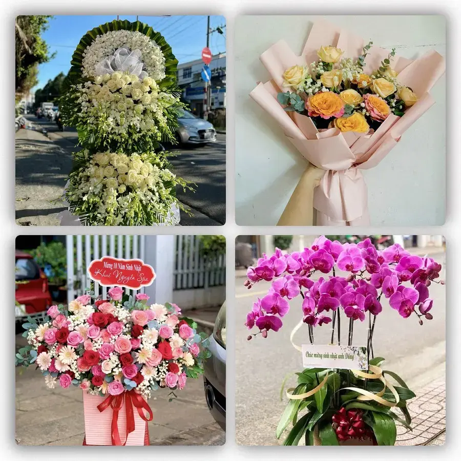 Mẫu hoa tươi tại An Khê