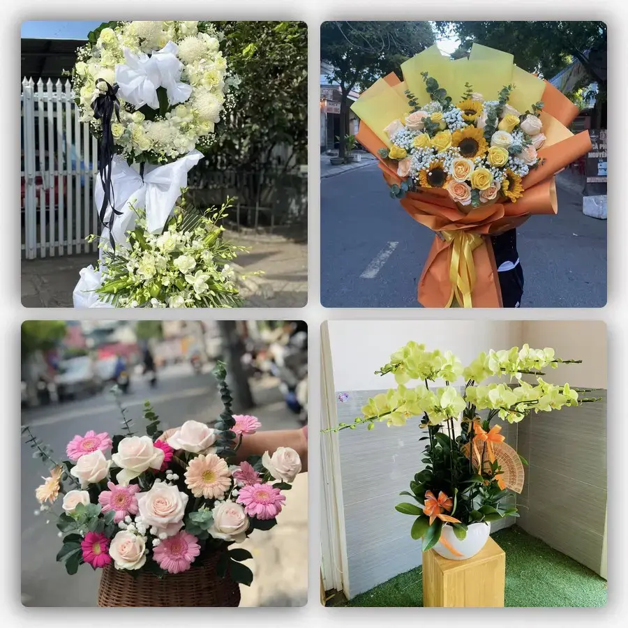 Mẫu hoa tươi tại An Ngãi Tây