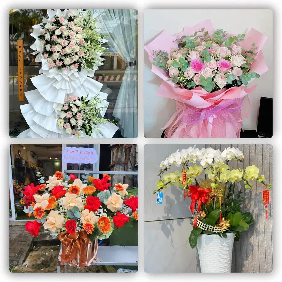 Mẫu hoa tươi tại An Phú