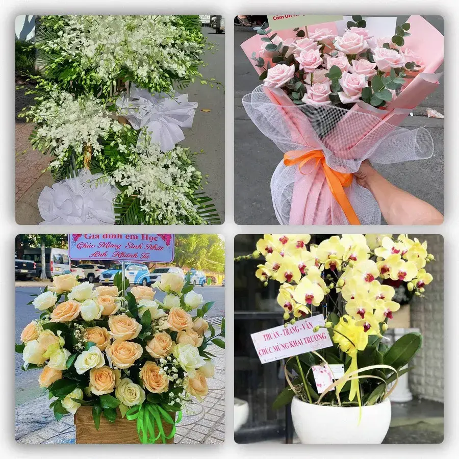 Mẫu hoa tươi tại An Thạnh