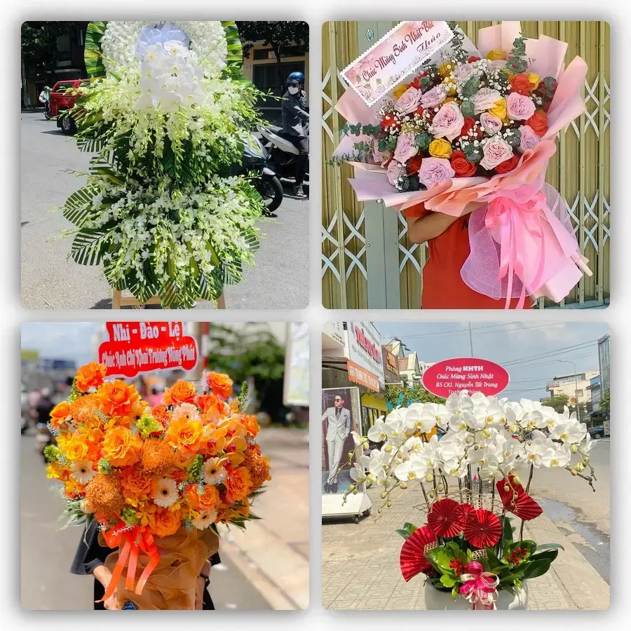 Mẫu hoa tươi tại Anh Sơn