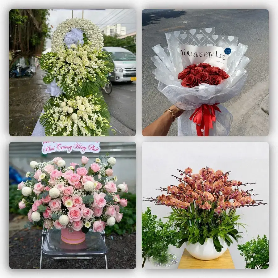 Mẫu hoa tươi tại Bắc Giang