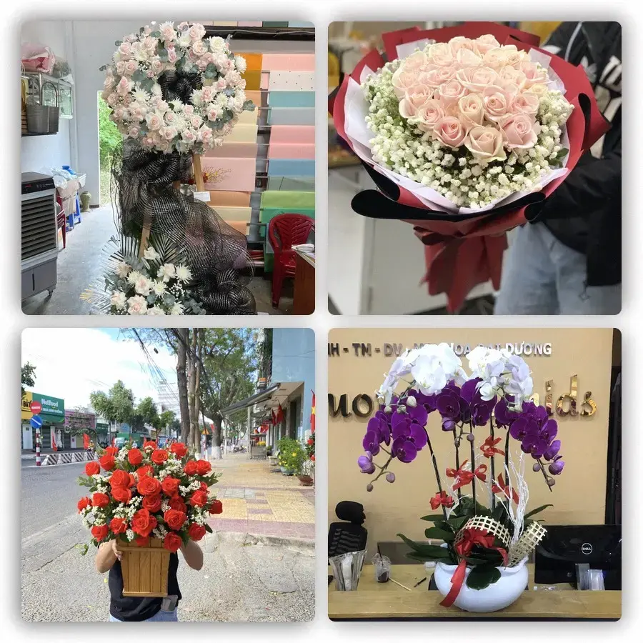 Mẫu hoa tươi tại Bình Dương