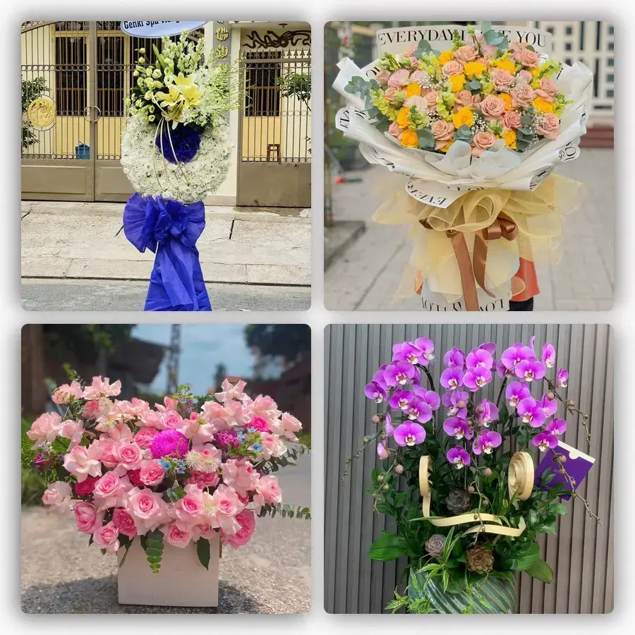 Mẫu hoa tươi tại Bình Phước