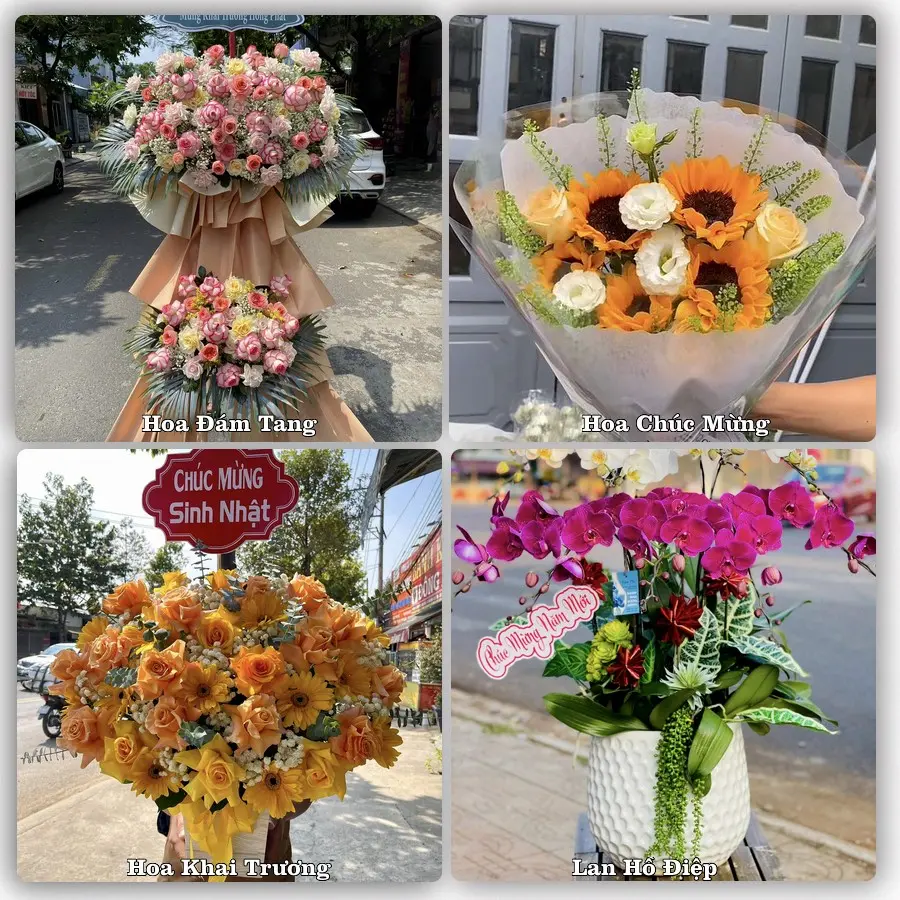 Mẫu hoa tươi giao tại Bồ Đề, Hà Nội