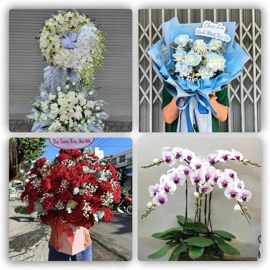 Mẫu hoa tươi tại Cẩm Khê