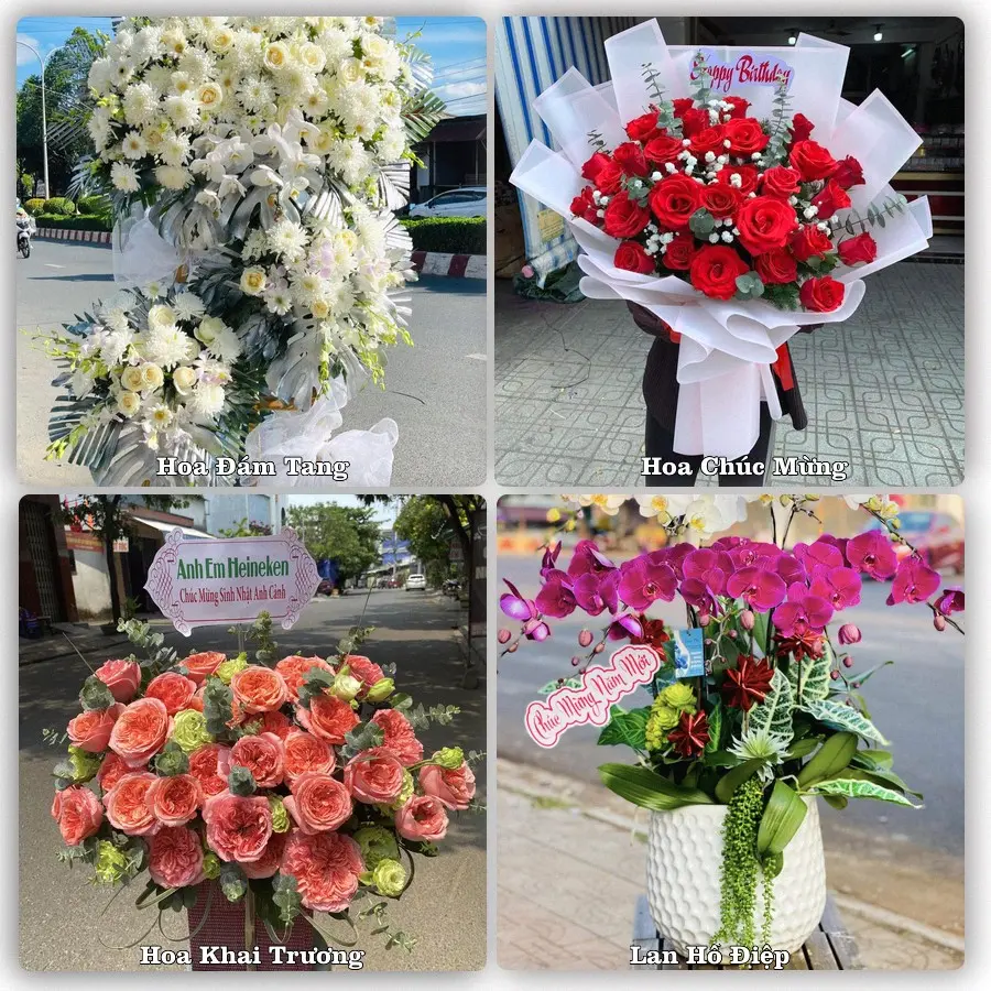 Mẫu hoa tươi giao tại Cát Lái, TP.HCM