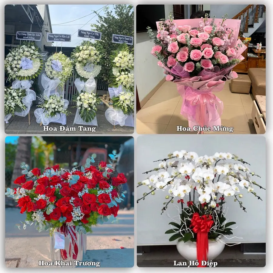Mẫu hoa tươi giao tại Cầu Kiệu, TP.HCM