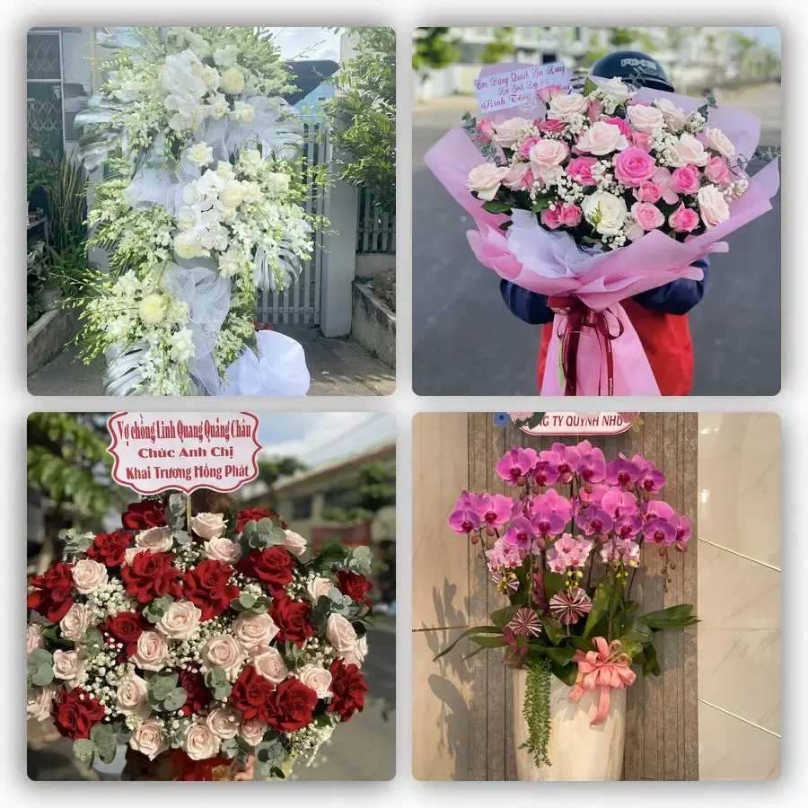 Mẫu hoa tươi tại Châu Ổ