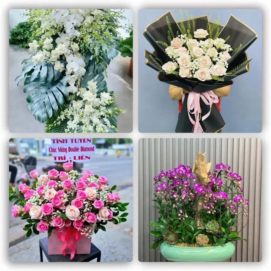 Mẫu hoa tươi tại Cốc Pài