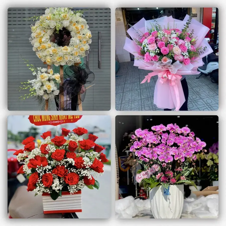 Mẫu hoa tươi tại Củng Sơn