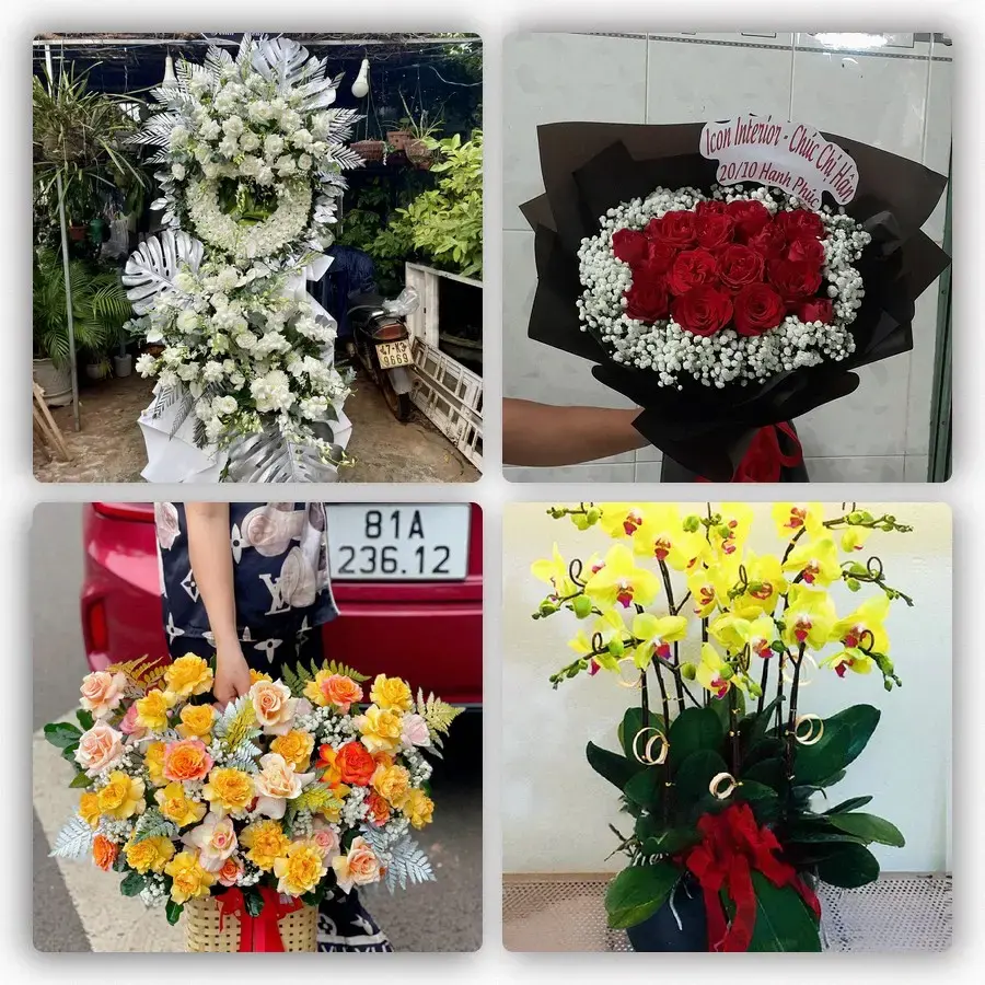 Mẫu hoa tươi tại Đa Lộc